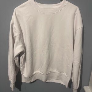 American Eagle Outfitters Cream Crewneck Sweatshirt
